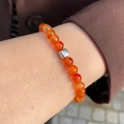 Alexander Lynggaard smykker Alexander Lynggaard ColorUp Carnelian 6mm C00980 | Armbånd | Sølvsmykker