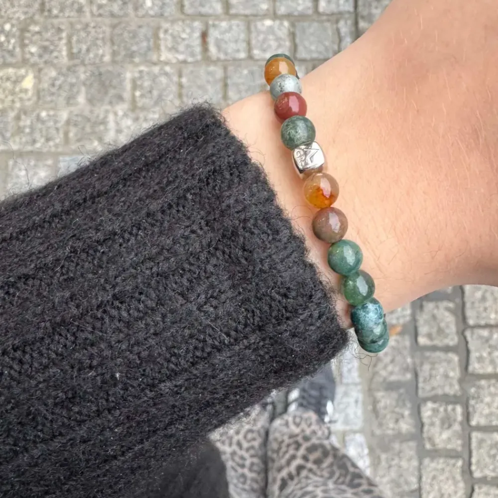 Alexander Lynggaard smykker Alexander Lynggaard ColorUp Indian Agate 6mm C00910 | Armbånd | Sølvsmykker