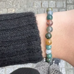 Alexander Lynggaard smykker Alexander Lynggaard ColorUp Indian Agate 6mm C00910 | Armbånd | Sølvsmykker