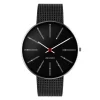 Arne Jacobsen Bankers 40mm 53105-2010 | Herreure I Stål | Herreure Med Lænke