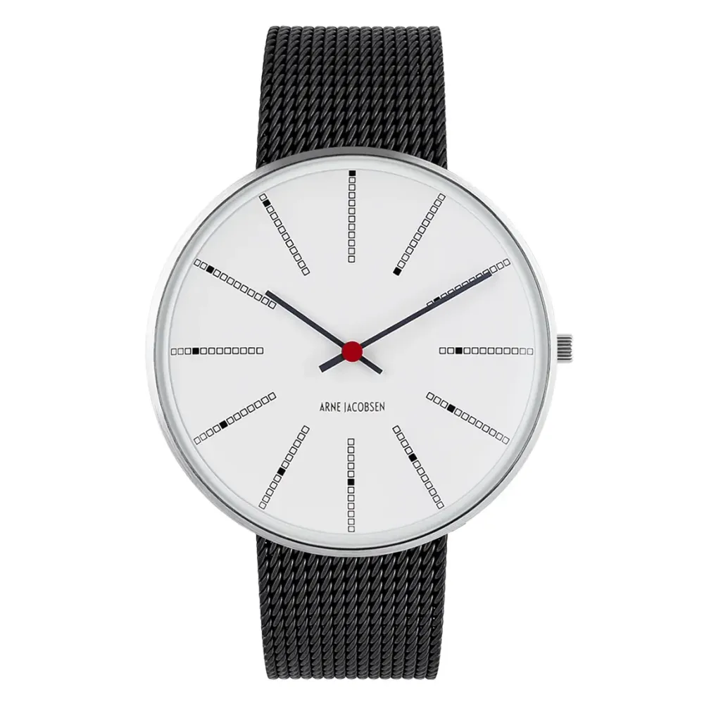 Arne Jacobsen Bankers 40mm 53102-2010 | Dame Dameure I Stål | Herreure I Stål