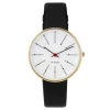 Arne Jacobsen Bankers 34mm 53107-1601G | Dame Dameure I Gulddouble | Herreure I Gulddouble