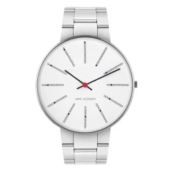 Arne Jacobsen Bankers 40mm 53102-2028 | Dame Dameure Med Lænke | Dameure I Stål