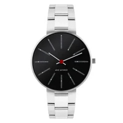 Arne Jacobsen Bankers 34mm 53104-1628 | Dame Dameure Med Lænke | Dameure I Stål