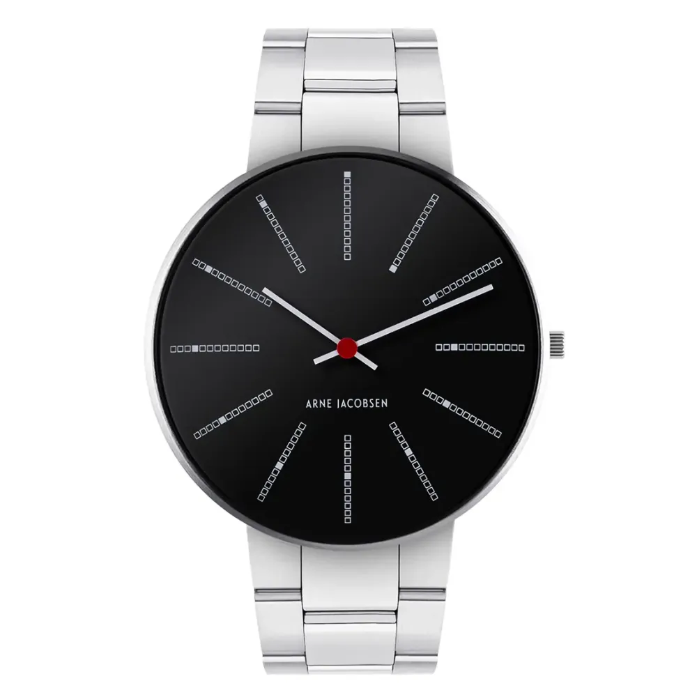 Arne Jacobsen Bankers 40mm 53105-2028 | Dame Dameure Med Lænke | Dameure I Stål