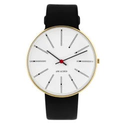 Arne Jacobsen Bankers 40mm 53108-2001G | Dame Dameure I Gulddouble | Herreure I Gulddouble