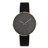 Arne Jacobsen Bankers 34mm 53109-1601G | Dame Dameure Med Rem | Dameure I Gulddouble