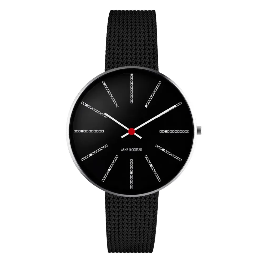 Arne Jacobsen Bankers 34mm 53104-1610 | Dame Dameure Med Lænke | Dameure I Stål