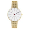 Arne Jacobsen Bankers 34mm 53107-1609 | Dame Dameure I Gulddouble | Herreure I Gulddouble