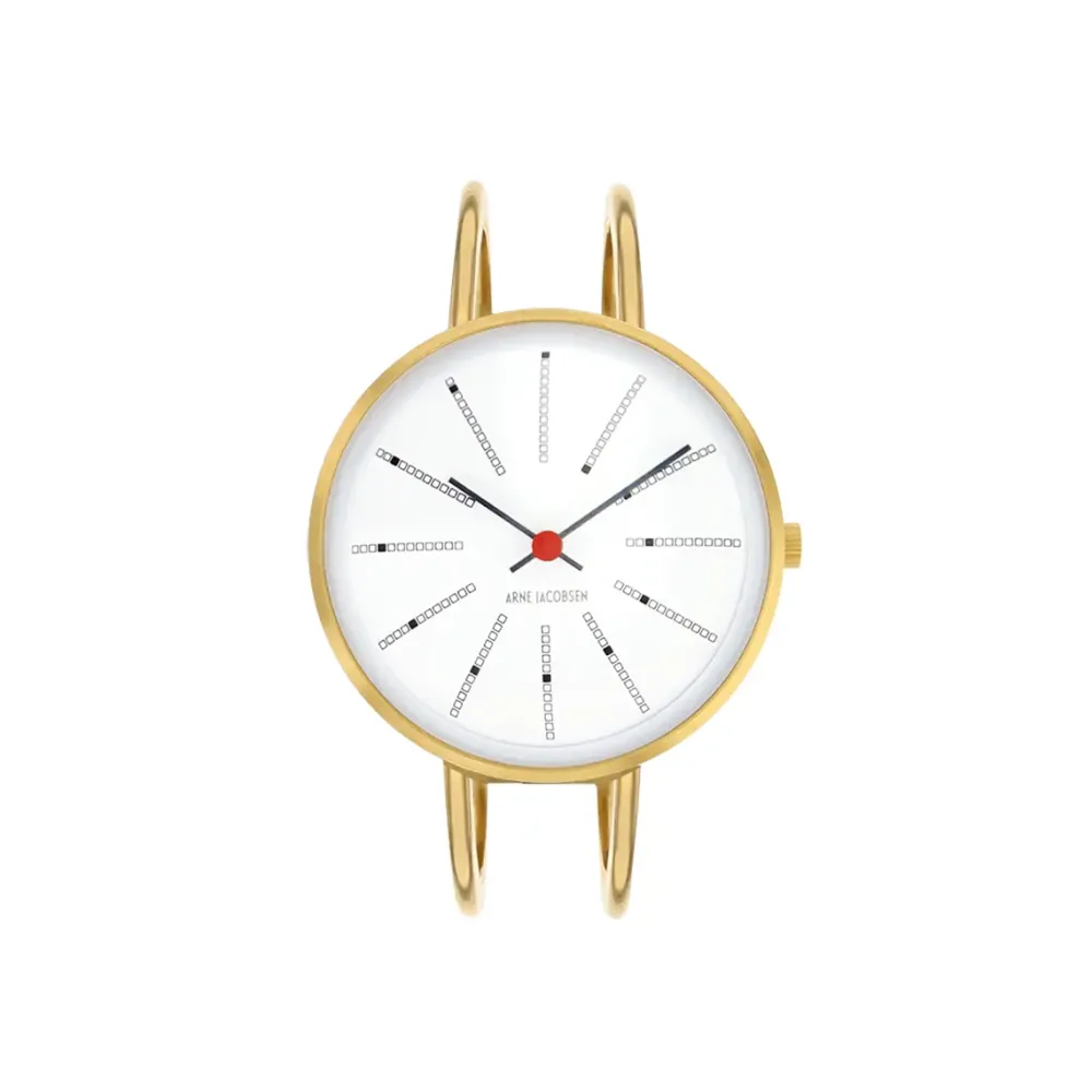 Arne Jacobsen Bankers 30mm 53113-1419 | Dame Dameure Med Lænke | Dameure I Gulddouble