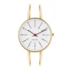 Arne Jacobsen Bankers 34mm 53107-1619 | Dame Dameure Med Lænke | Dameure I Gulddouble