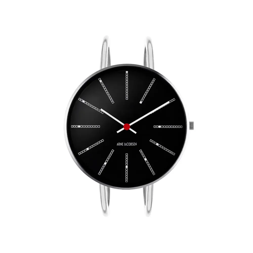 Arne Jacobsen Bankers 34mm 53104-1618 | Dame Dameure Med Lænke | Dameure I Stål