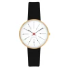 Arne Jacobsen Bankers 30mm 53113-1401G | Dame Dameure I Gulddouble