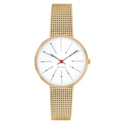 Arne Jacobsen Bankers 30mm 53113-1409 | Dame Dameure I Gulddouble