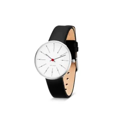 Arne Jacobsen Bankers 34mm 53101-1601 | Dame Dameure I Stål | Herreure I Stål