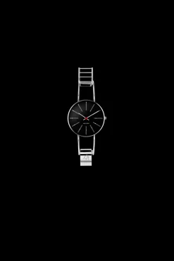 Arne Jacobsen Bankers 40mm 53105-2018 | Dame Dameure I Stål | Dameure Med Lænke