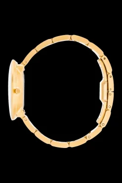 Arne Jacobsen Bankers 34mm 53107-1629 | Dame Dameure Med Lænke | Dameure I Gulddouble