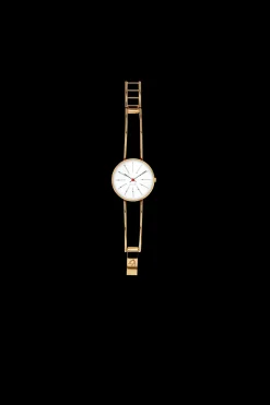 Arne Jacobsen Bankers 30mm 53113-1419 | Dame Dameure Med Lænke | Dameure I Gulddouble