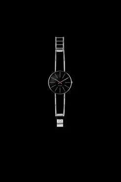 Arne Jacobsen Bankers 34mm 53104-1618 | Dame Dameure Med Lænke | Dameure I Stål