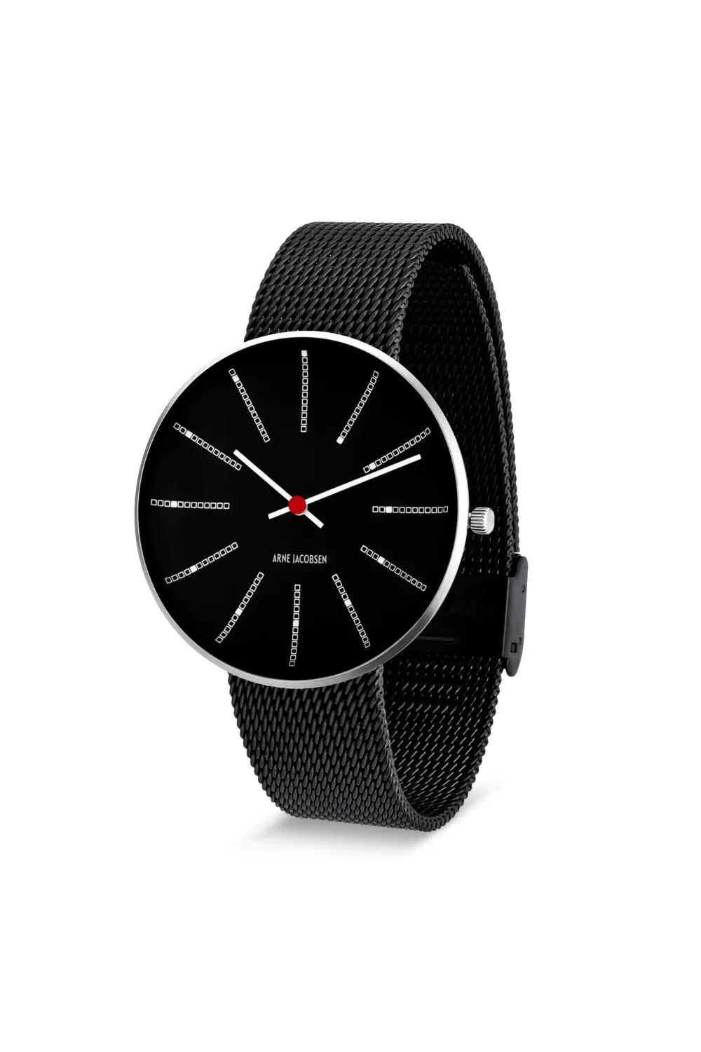 Arne Jacobsen Bankers 40mm 53105-2010 | Herreure I Stål | Herreure Med Lænke