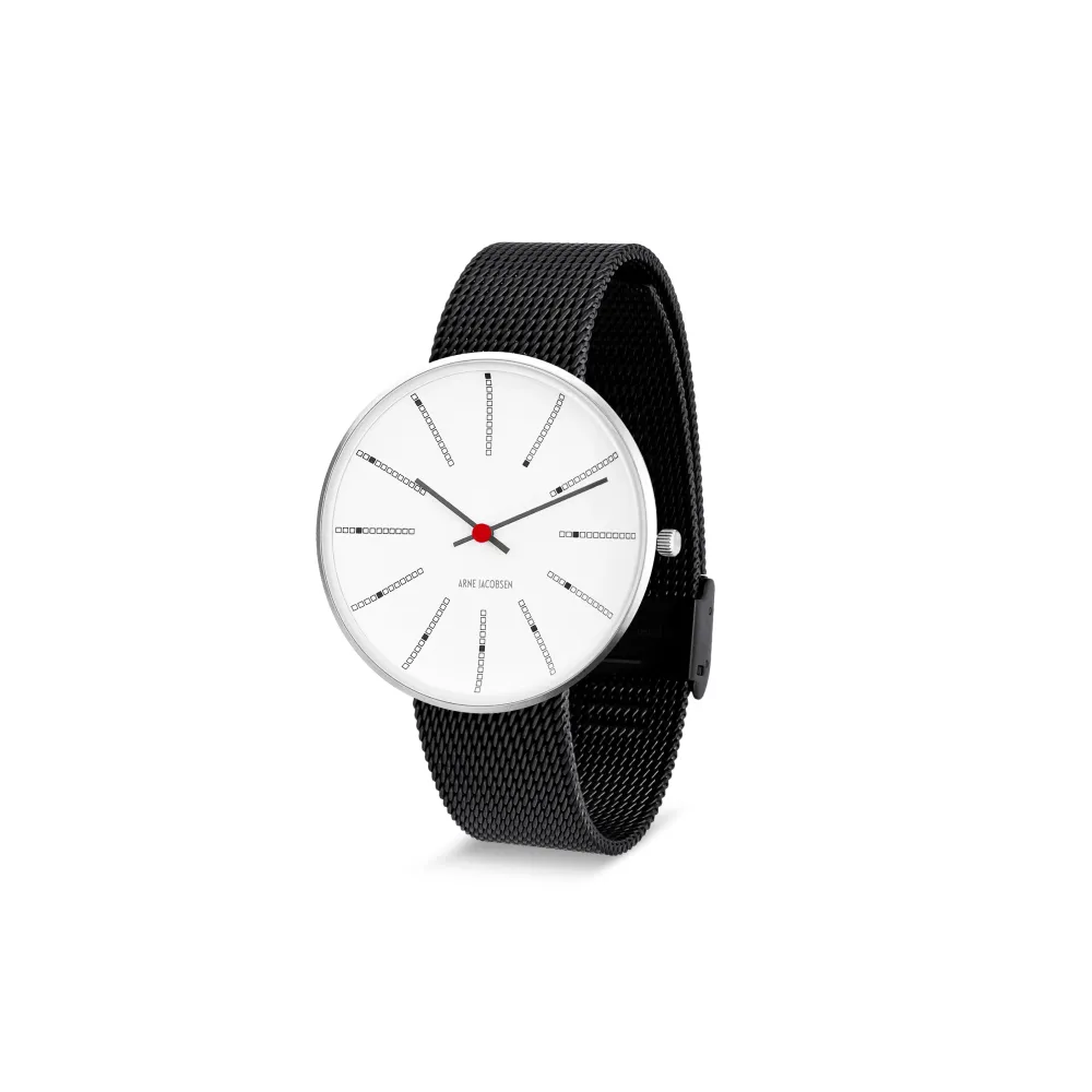 Arne Jacobsen Bankers 40mm 53102-2010 | Dame Dameure I Stål | Herreure I Stål