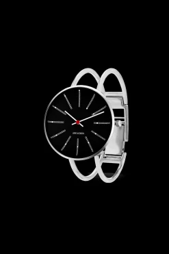 Arne Jacobsen Bankers 34mm 53104-1618 | Dame Dameure Med Lænke | Dameure I Stål
