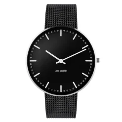 Arne Jacobsen City Hall 40mm 53205-2010 | Herreure I Stål | Herreure Med Lænke