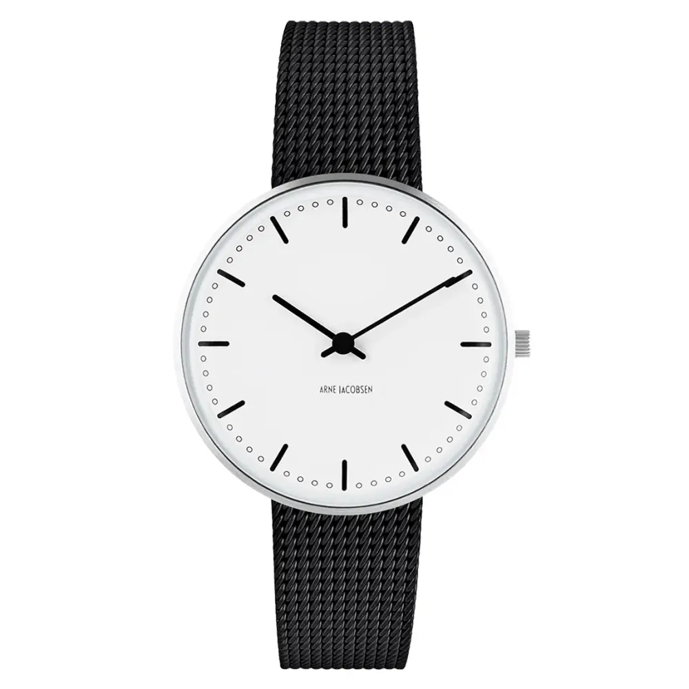Arne Jacobsen City Hall 34mm 53201-1610 | Dame Dameure I Stål | Herreure I Stål