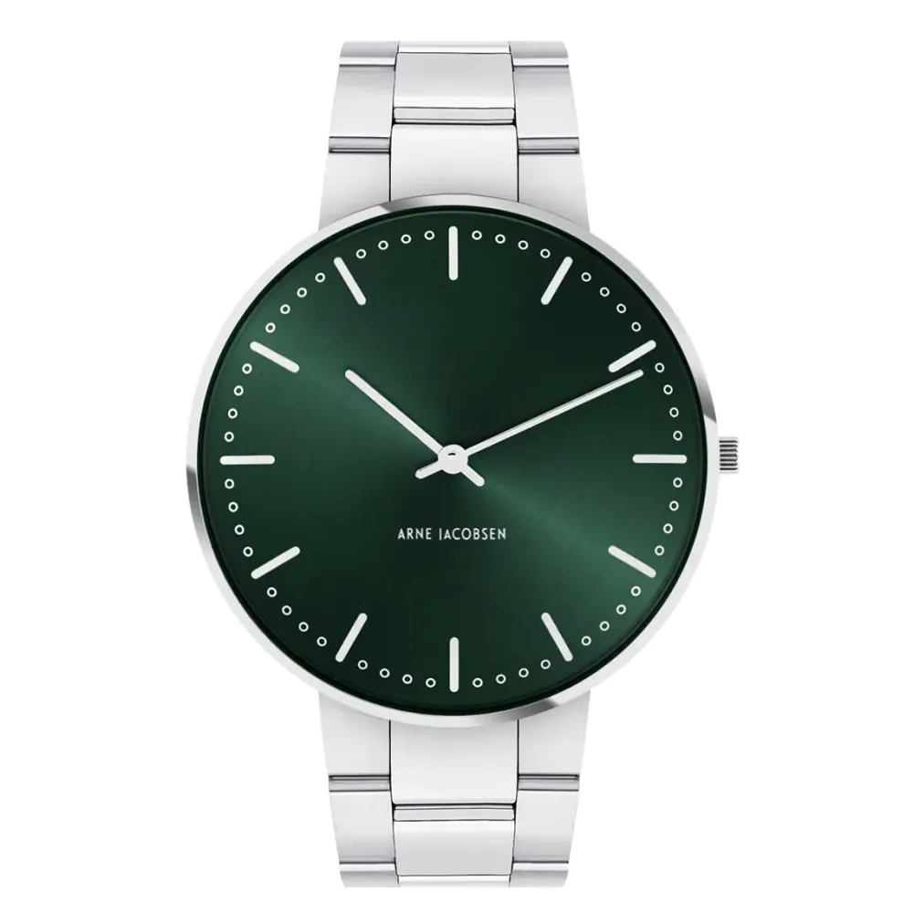 Arne Jacobsen City Hall 40mm 53209-2028 | Dame Dameure Med Lænke | Dameure I Stål