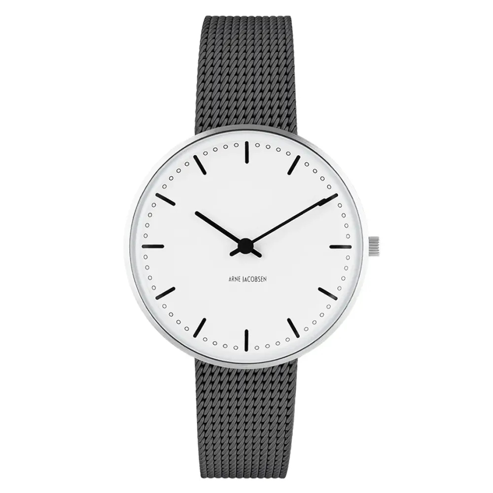 Arne Jacobsen City Hall 34mm 53201-1612 | Dame Dameure Med Lænke | Dameure I Stål