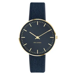 Arne Jacobsen City Hall 34mm 53207-1604GP | Dame Dameure Med Rem | Dameure I Gulddouble