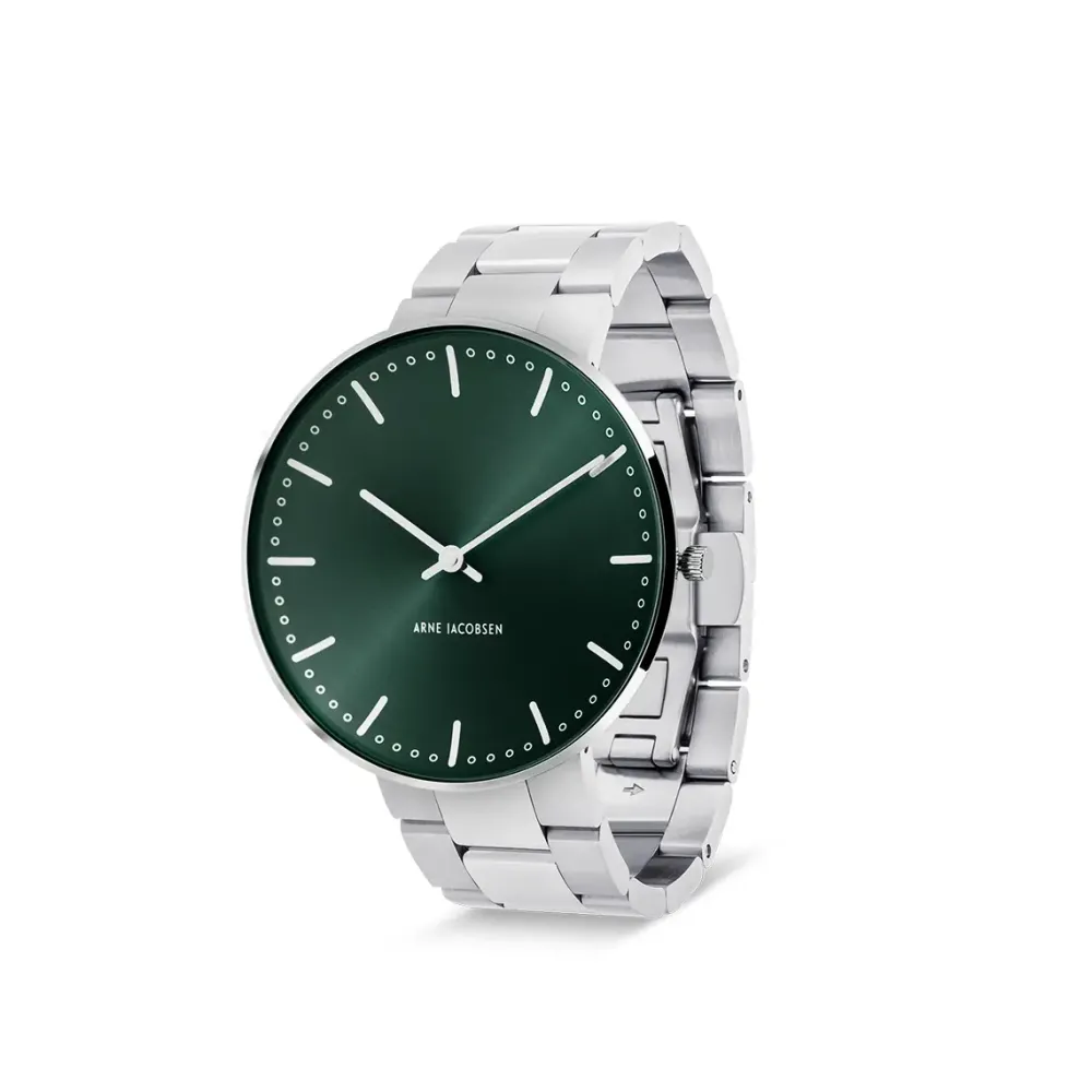 Arne Jacobsen City Hall 40mm 53209-2028 | Dame Dameure Med Lænke | Dameure I Stål