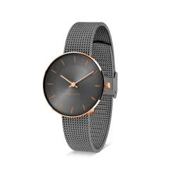 Arne Jacobsen City Hall 34mm 53217-1612 | Dame Dameure Med Lænke | Dameure I Stål
