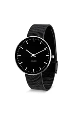 Arne Jacobsen City Hall 40mm 53205-2010 | Herreure I Stål | Herreure Med Lænke
