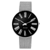 Arne Jacobsen Roman 40mm 53305-2008 | Herreure I Stål | Herreure Med Lænke