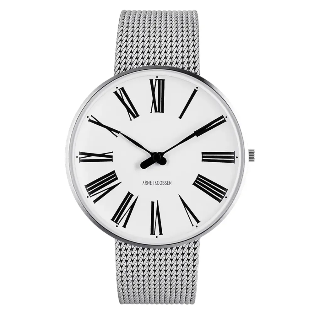 Arne Jacobsen Roman 40mm 53302-2008 | Dame Dameure I Stål | Herreure I Stål
