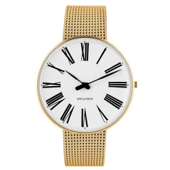 Arne Jacobsen Roman 40mm 53308-2009 | Dame Dameure I Gulddouble | Herreure I Gulddouble