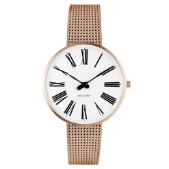 Arne Jacobsen Roman 34mm 53311-1611 | Dame Dameure I Gulddouble | Herreure I Gulddouble