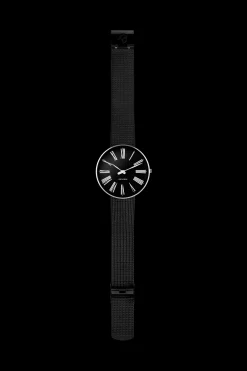 Arne Jacobsen Roman 40mm 53305-2010 | Herreure I Stål | Herreure Med Lænke