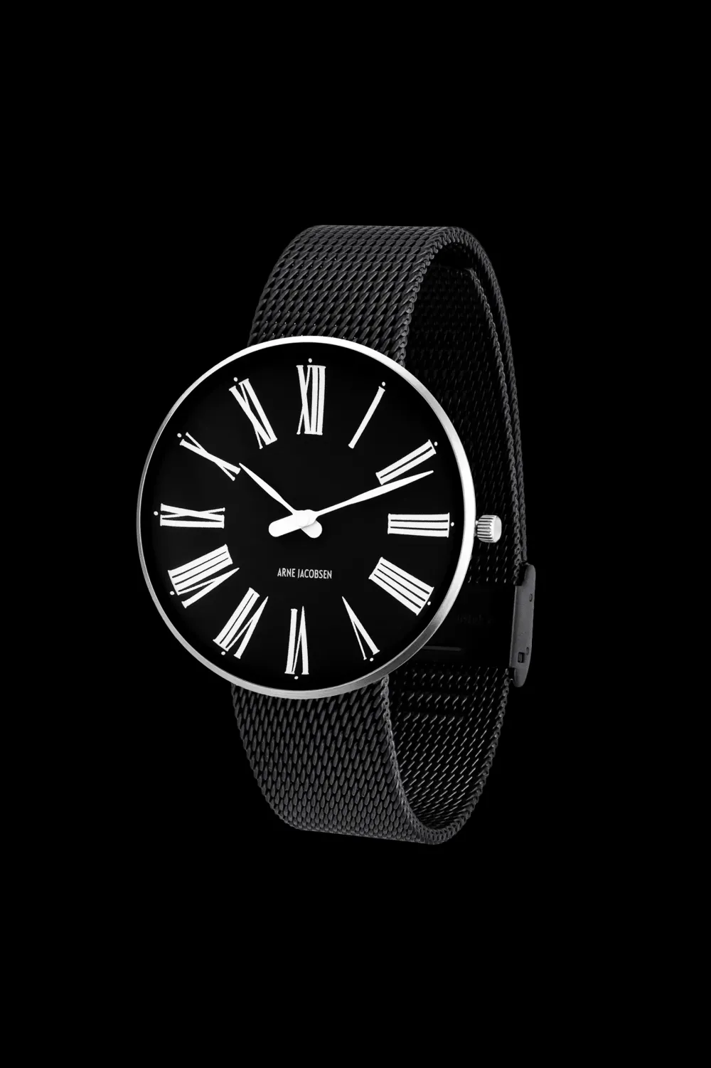 Arne Jacobsen Roman 40mm 53305-2010 | Herreure I Stål | Herreure Med Lænke