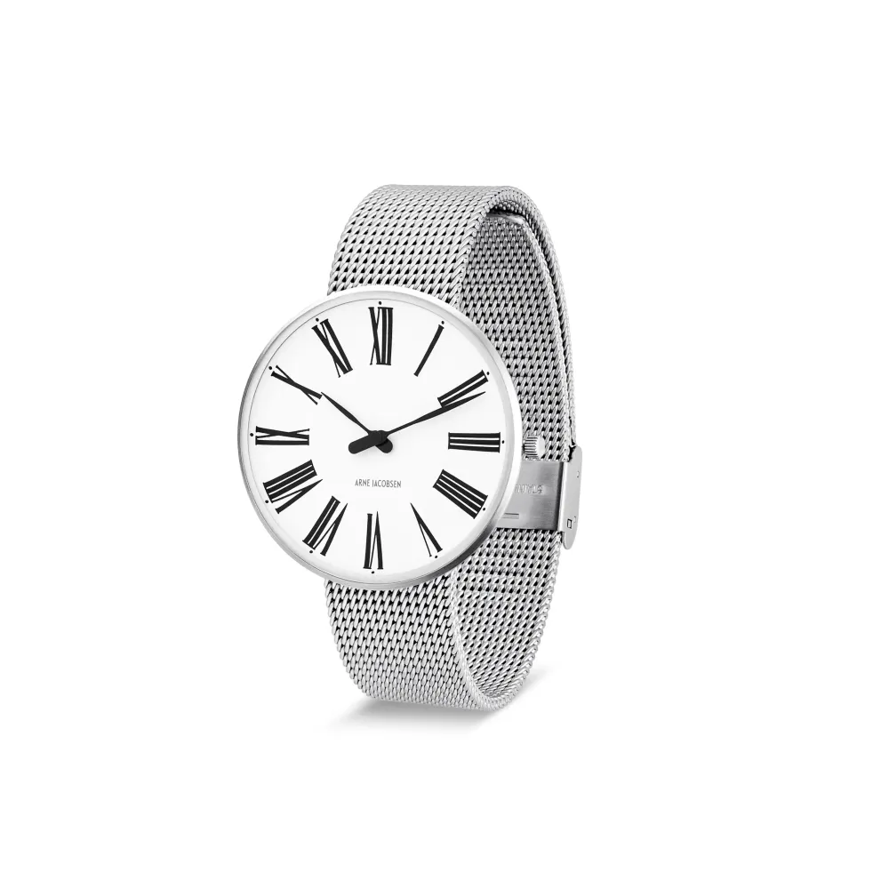 Arne Jacobsen Roman 40mm 53302-2008 | Dame Dameure I Stål | Herreure I Stål