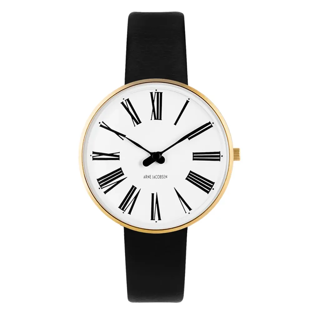 Arne Jacobsen Roman 34mm 53307-1601G | Dame Dameure I Gulddouble