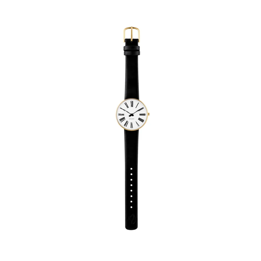 Arne Jacobsen Roman 34mm 53307-1601G | Dame Dameure I Gulddouble