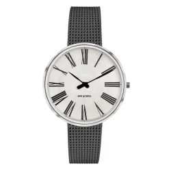 Arne Jacobsen Roman 34mm Special Edition 53309-1612 | Dame Dameure Med Lænke | Dameure I Stål