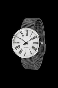 Arne Jacobsen Roman 40mm Special Edition 53310-2012 | Herreure I Stål | Herreure Med Lænke