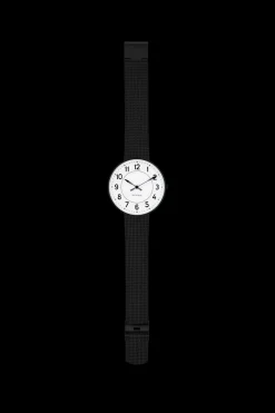 Arne Jacobsen Station 40mm 53412-2010 | Herreure I Stål | Herreure Med Lænke