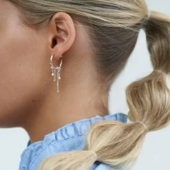 byBiehl smykker ByBiehl Jungle Ivy Hoops Pearl øreringe 4-3108P-R | Øreringe | Sølvsmykker