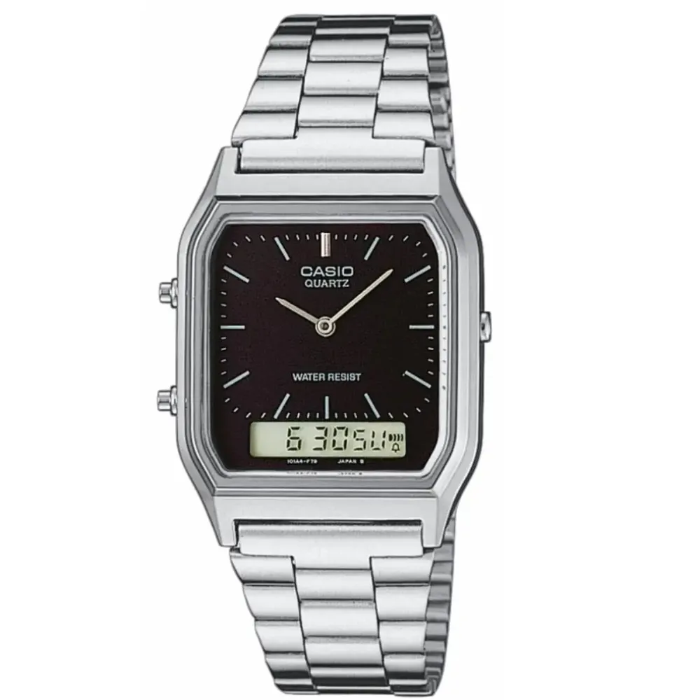Casio ure Casio Vintage AQ-230A-1DMQYES | Dame Dameure Med Lænke | Dameure I Stål