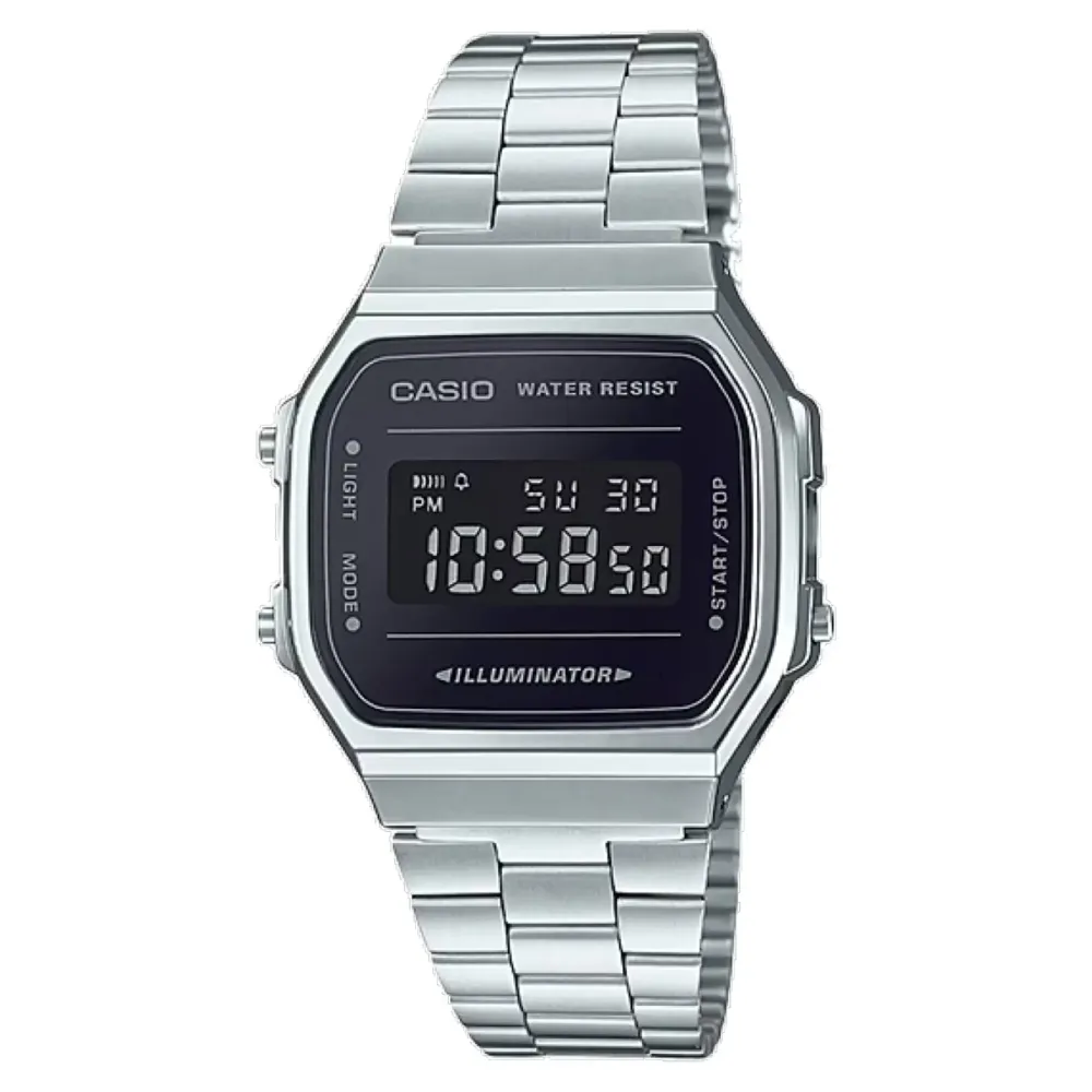 Casio ure Casio Vintage A168WEM-1EF | Dame Dameure I Stål | Herreure Med Lænke