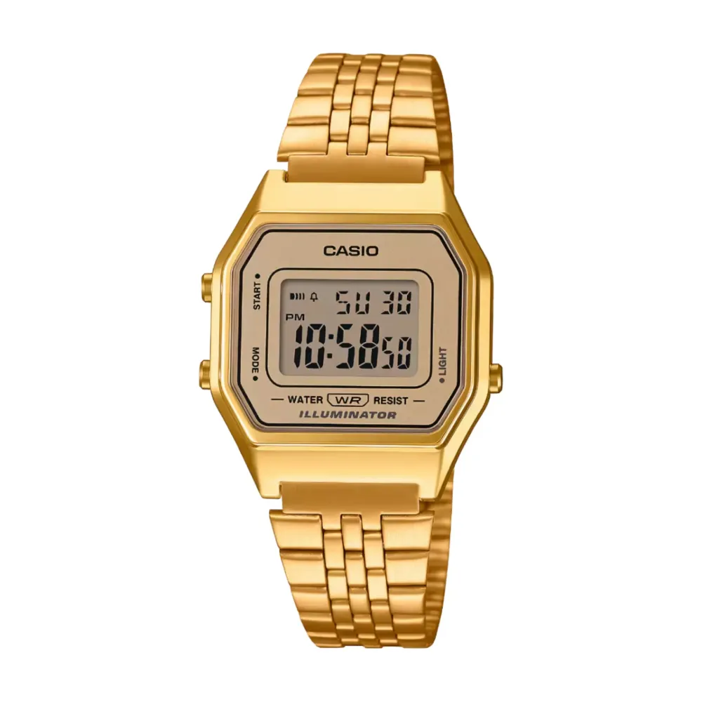 Casio ure Casio Vintage LA680WEGA-9ER | Dame Dameure Med Lænke | Dameure I Gulddouble